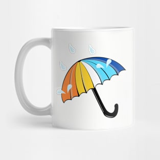 Pridin' in the Rain Mug